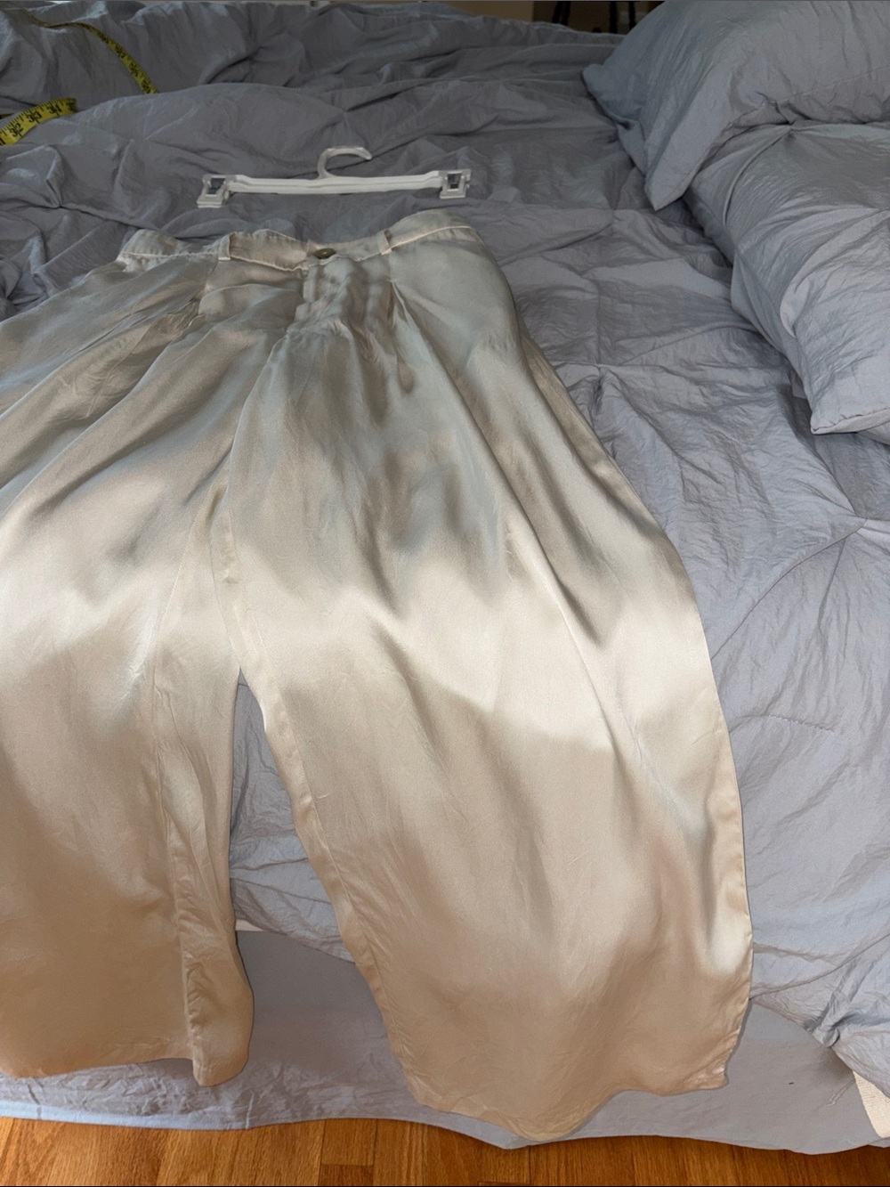 Rachel Zoe Silk Trousers Wide-Leg Size 8 EUC - Picture 8 of 13